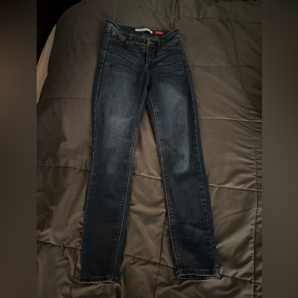 Classic Dark Blue Women's Skinny Jeans
